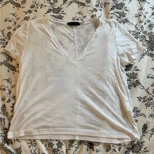 Alice + Olivia Women’s White Cotton T-Shirt